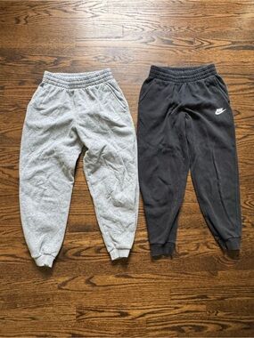 Nike Kids Black & Heather Gray Jogger Sweatpants - 2-Pack